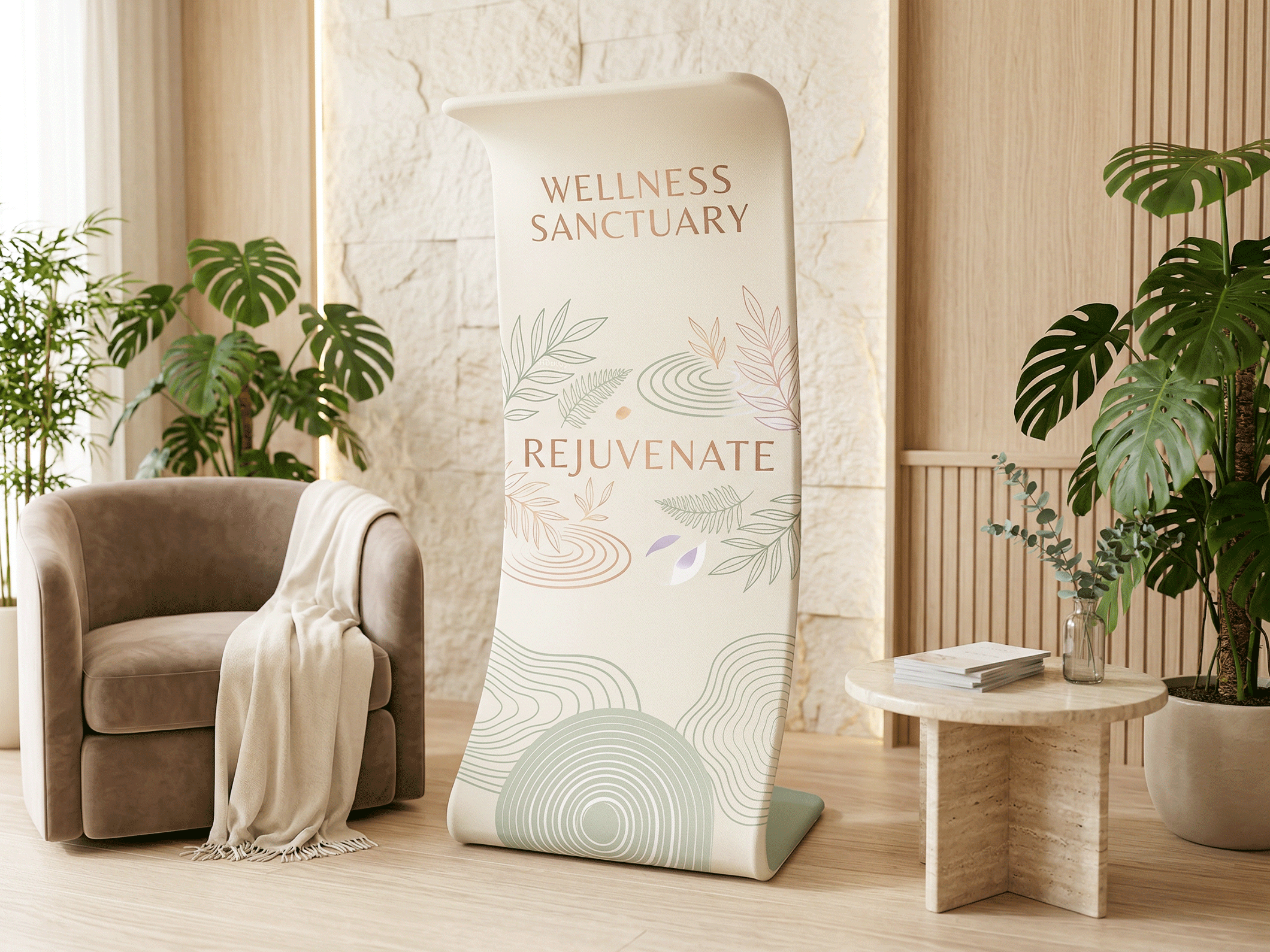 Wave Fabric Display Stands