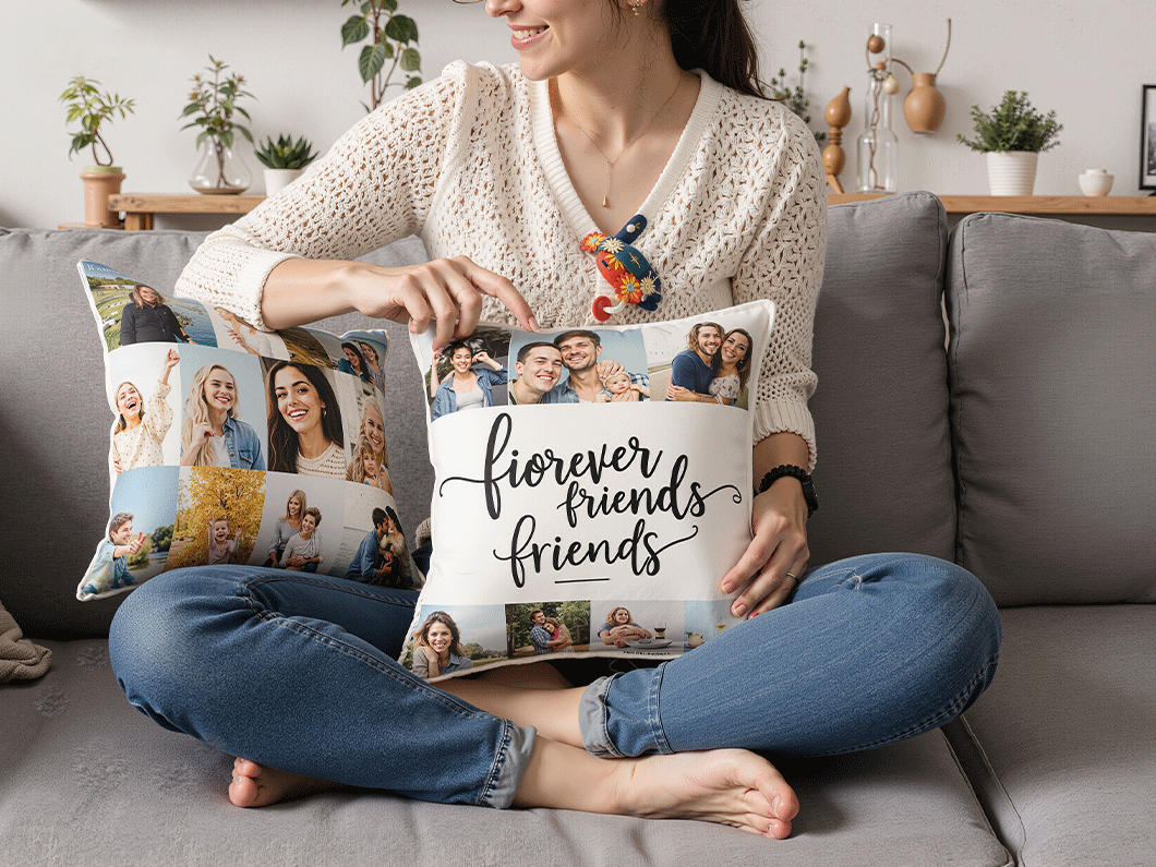All-Over Print Custom Throw Pillows - View 1