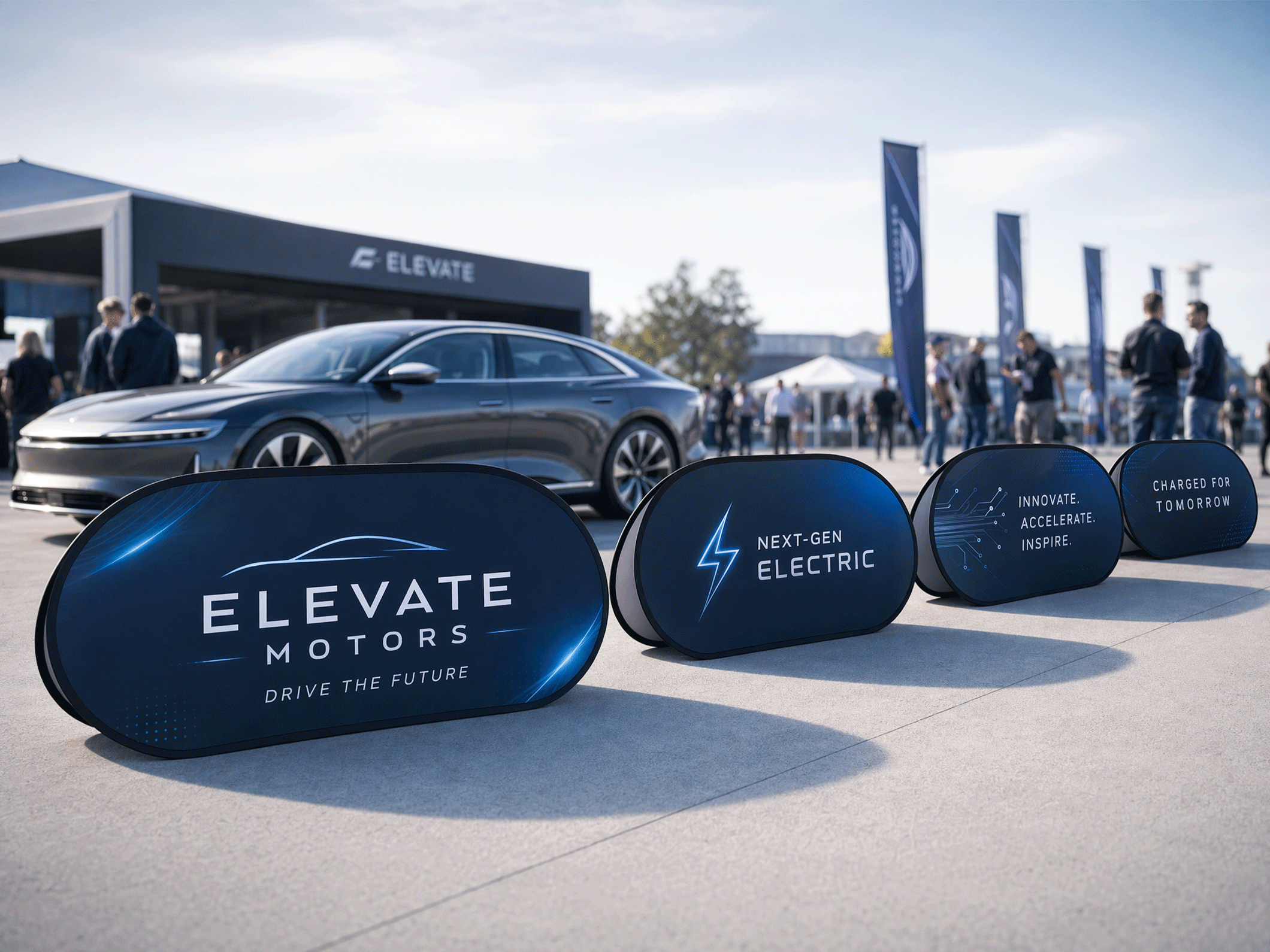 Horizontal Pop-Up Banners
