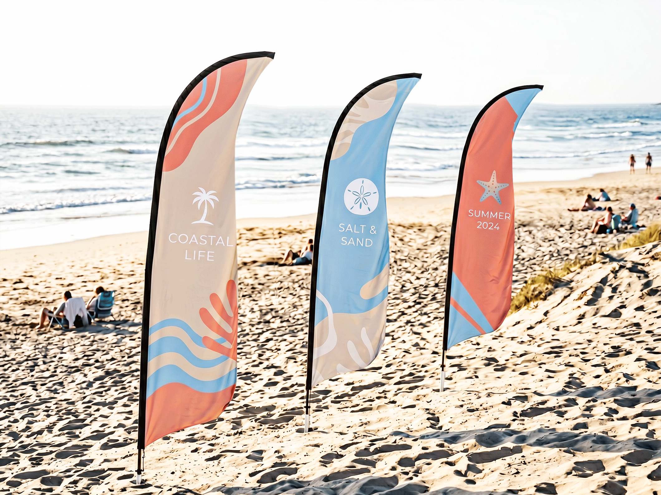 Shark Fin Flags - View 2