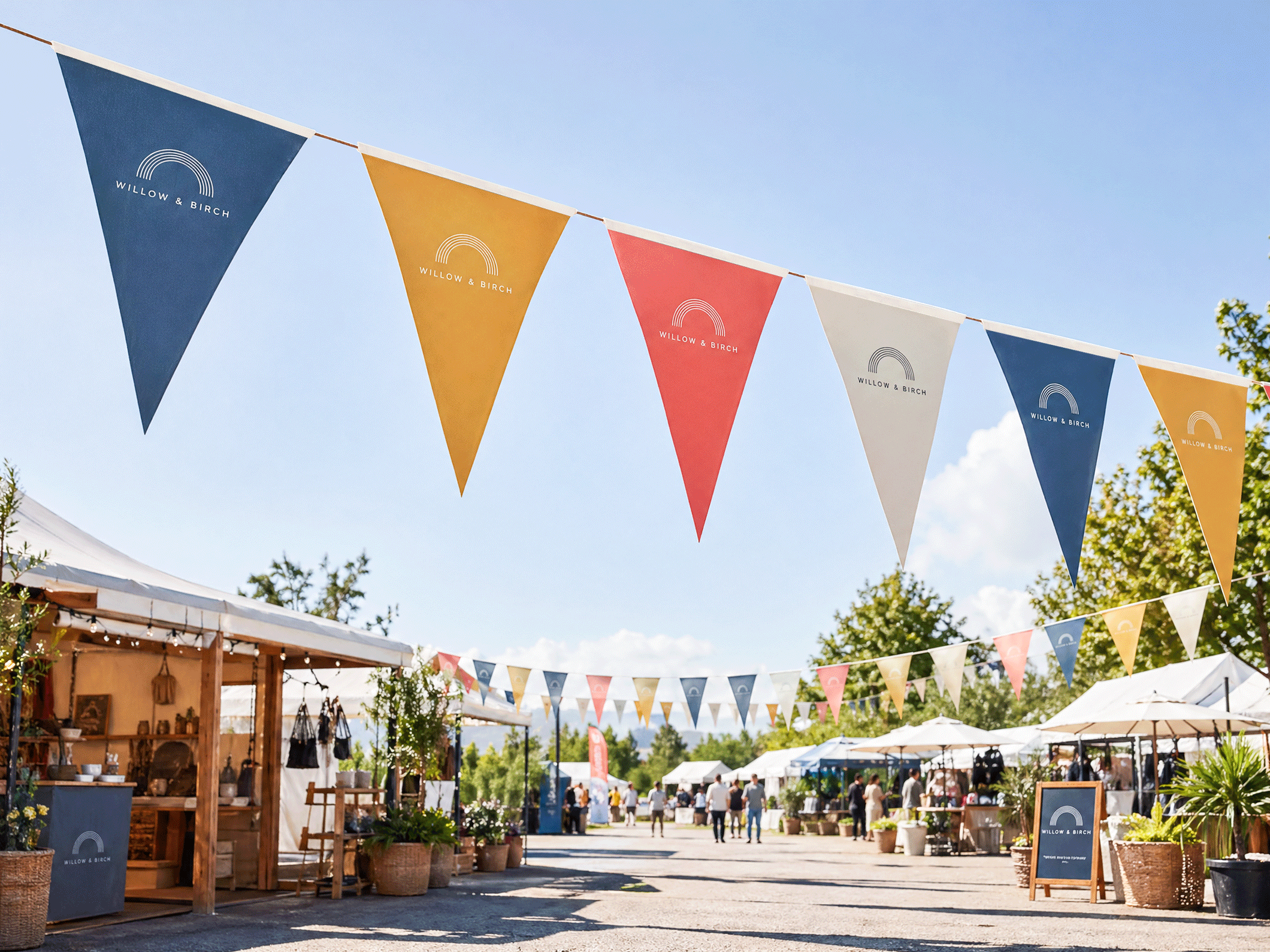 Custom Triangle Flags - View 3