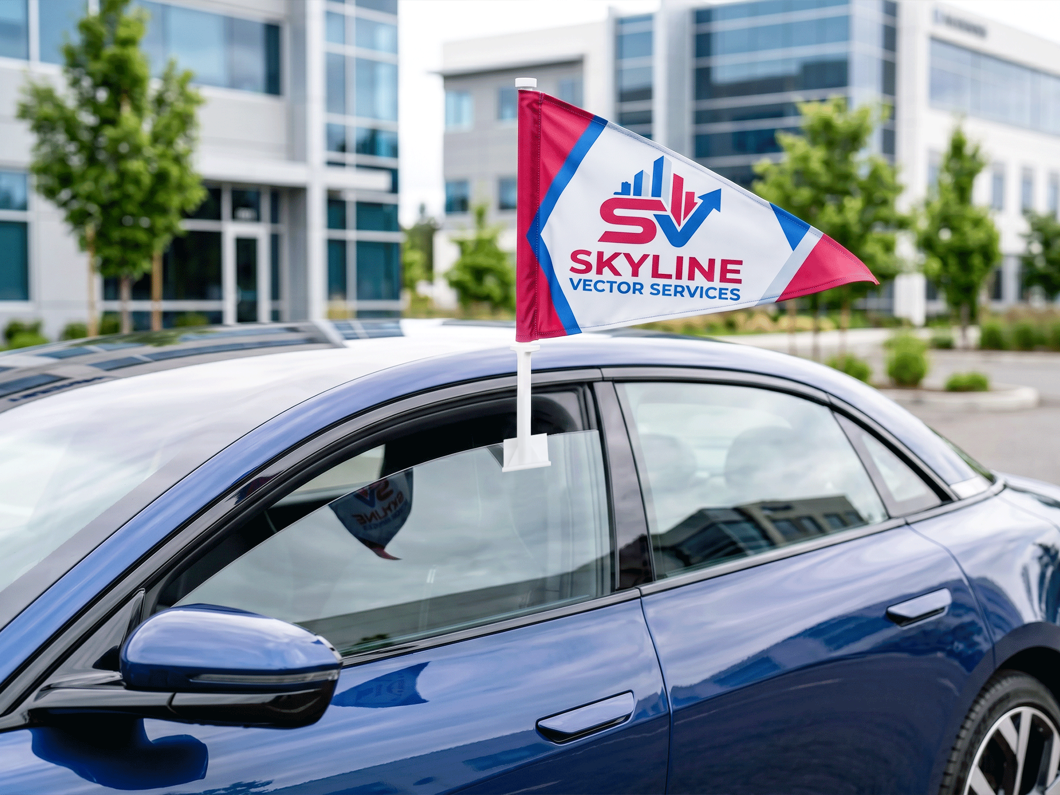 Custom Car Flags - View 2