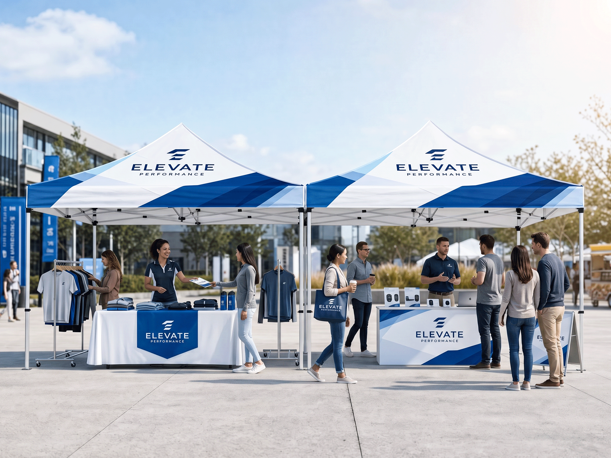 10' x 10' Custom Printed Canopy Tents - View 4
