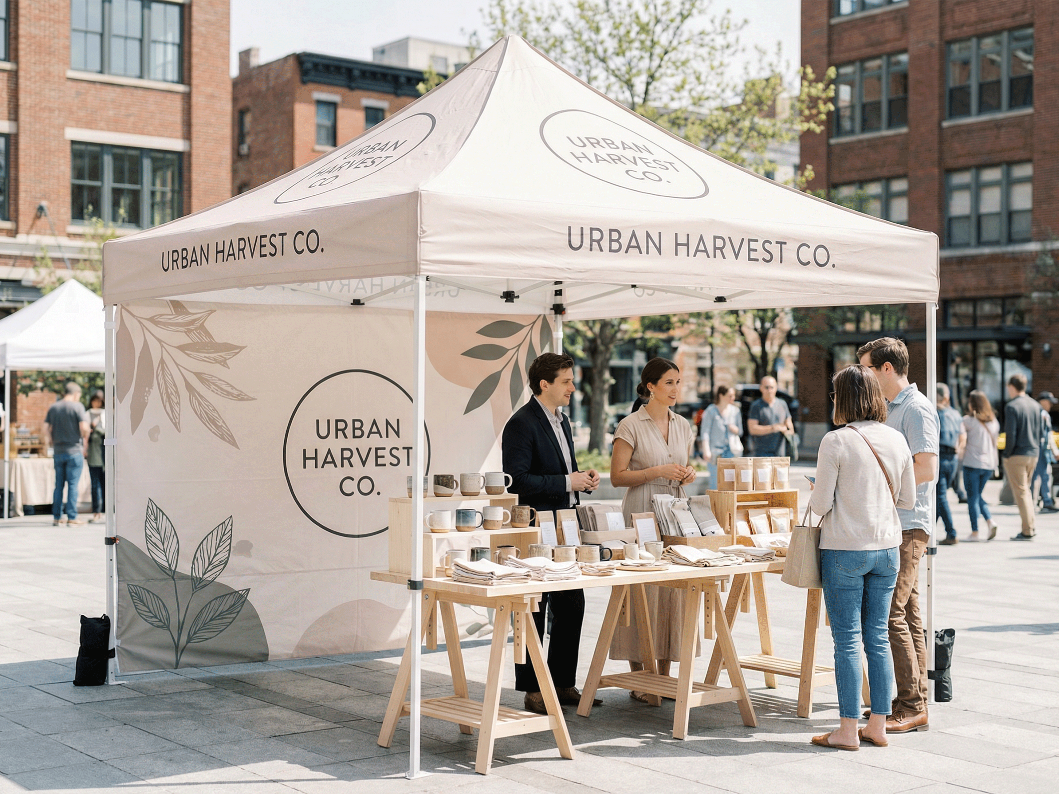 10' x 10' Custom Printed Canopy Tents - View 2