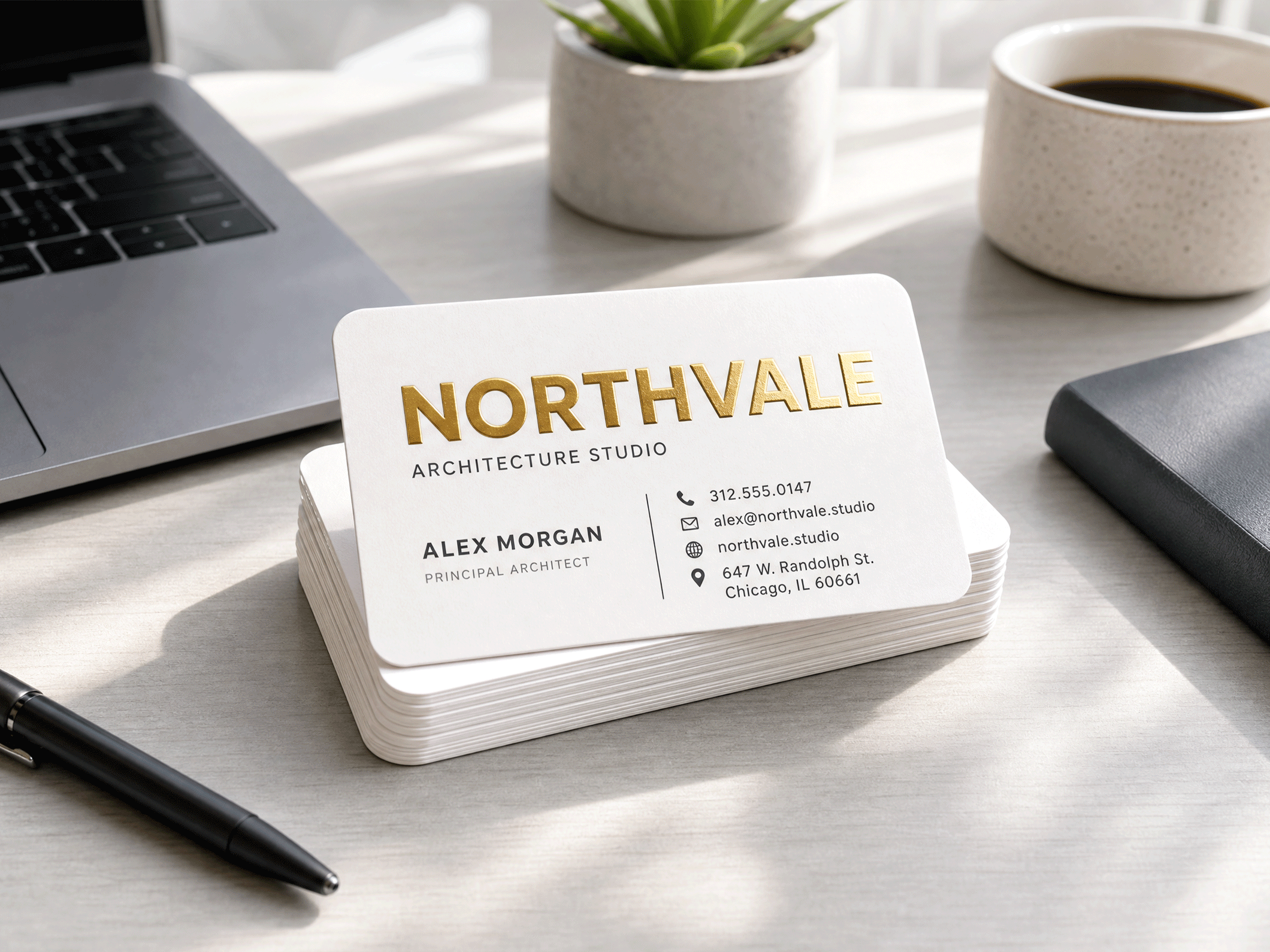 Special Finish Business Cards - View 2
