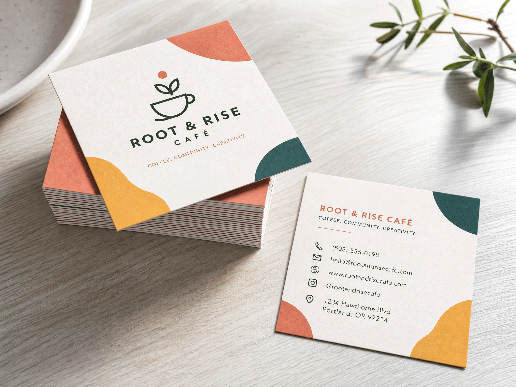 Die-Cut Business Cards - View 2