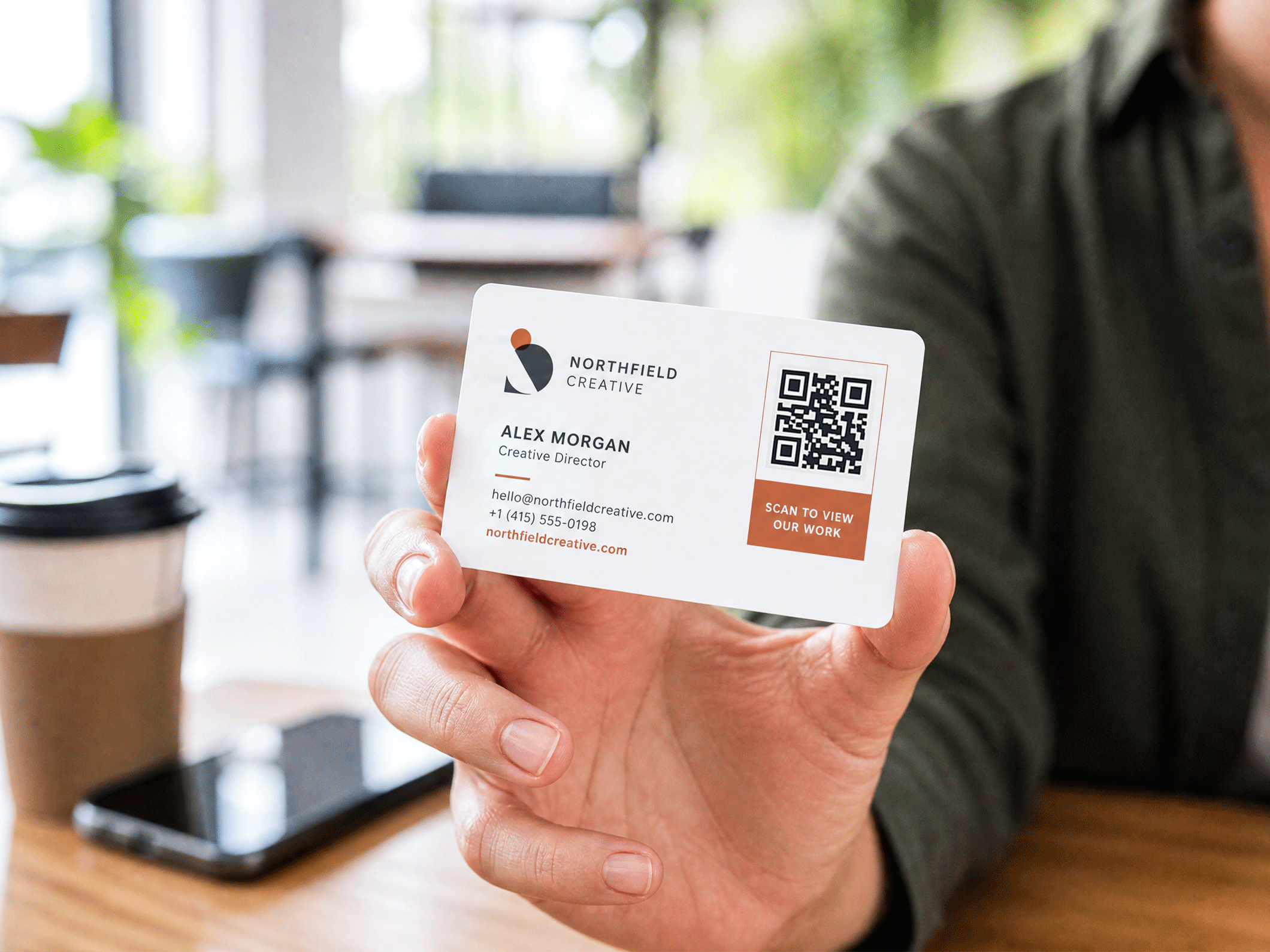 QR Code Business Cards - View 4