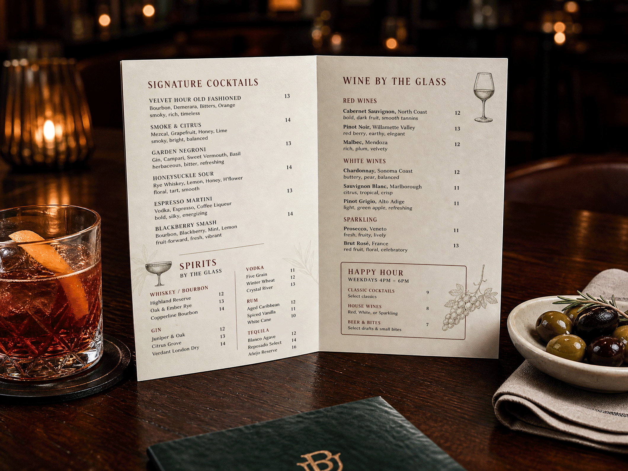 Dine-In Menus - View 2