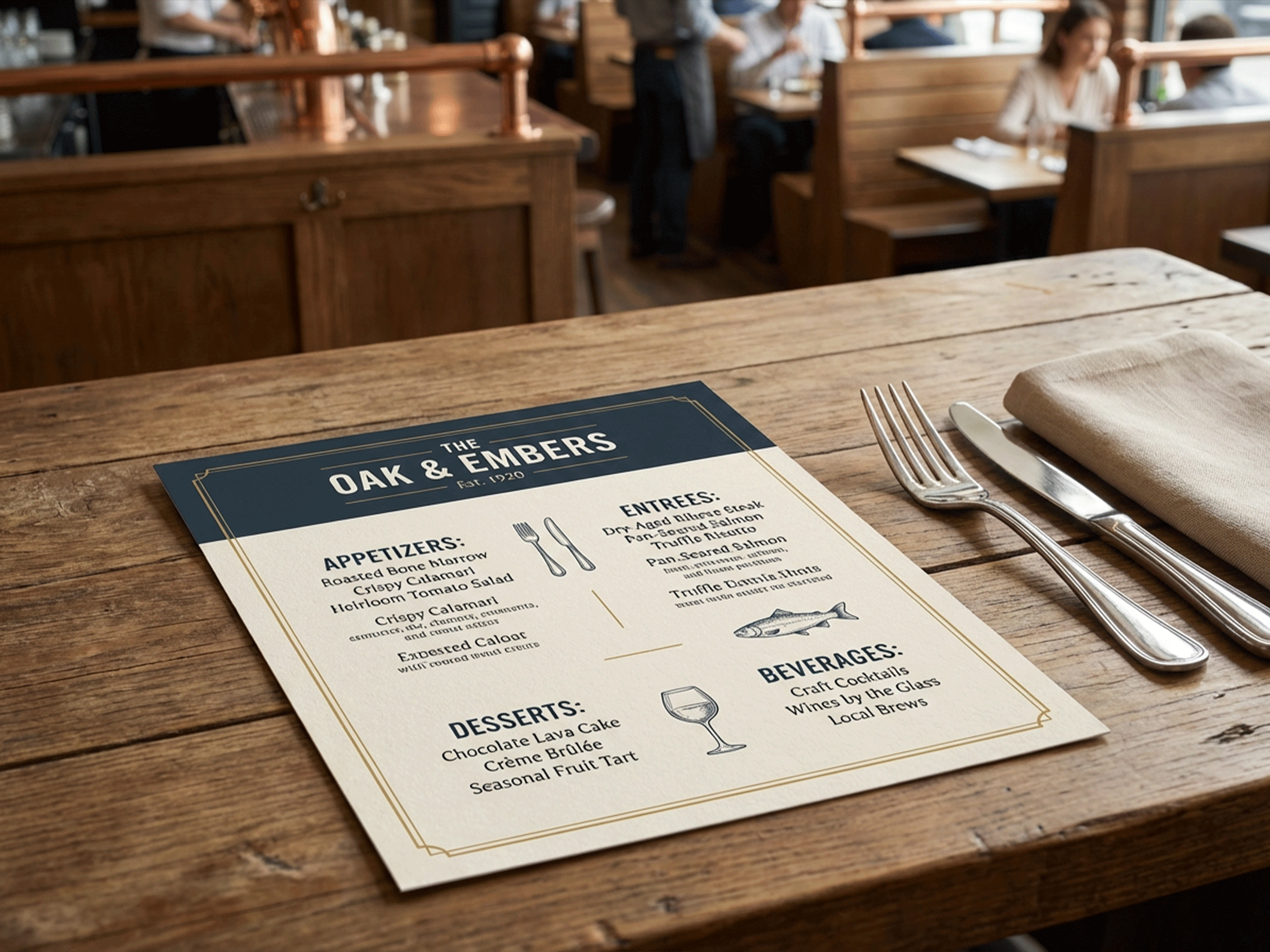 Dine-In Menus - View 3