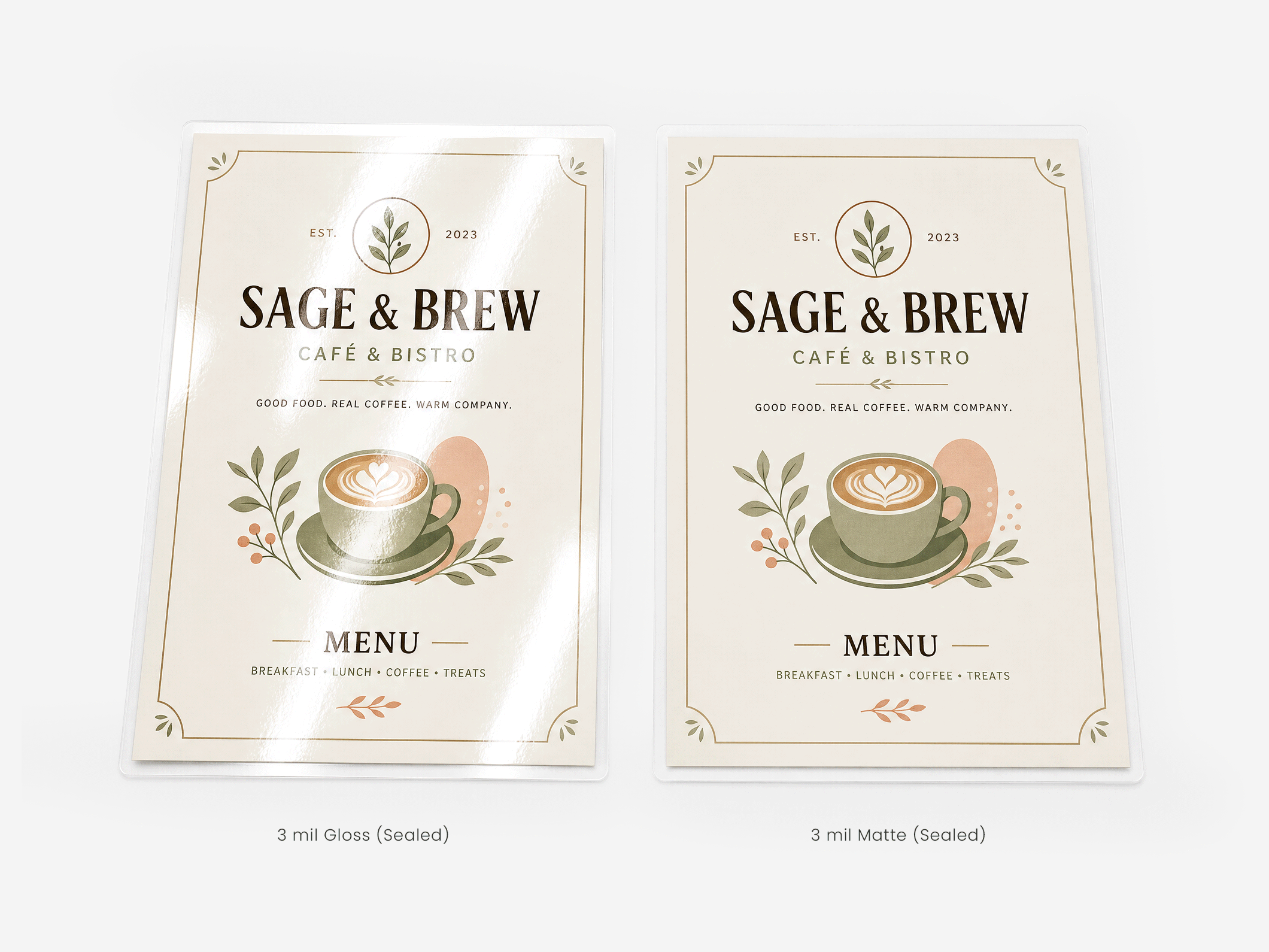 Dine-In Menus - View 6