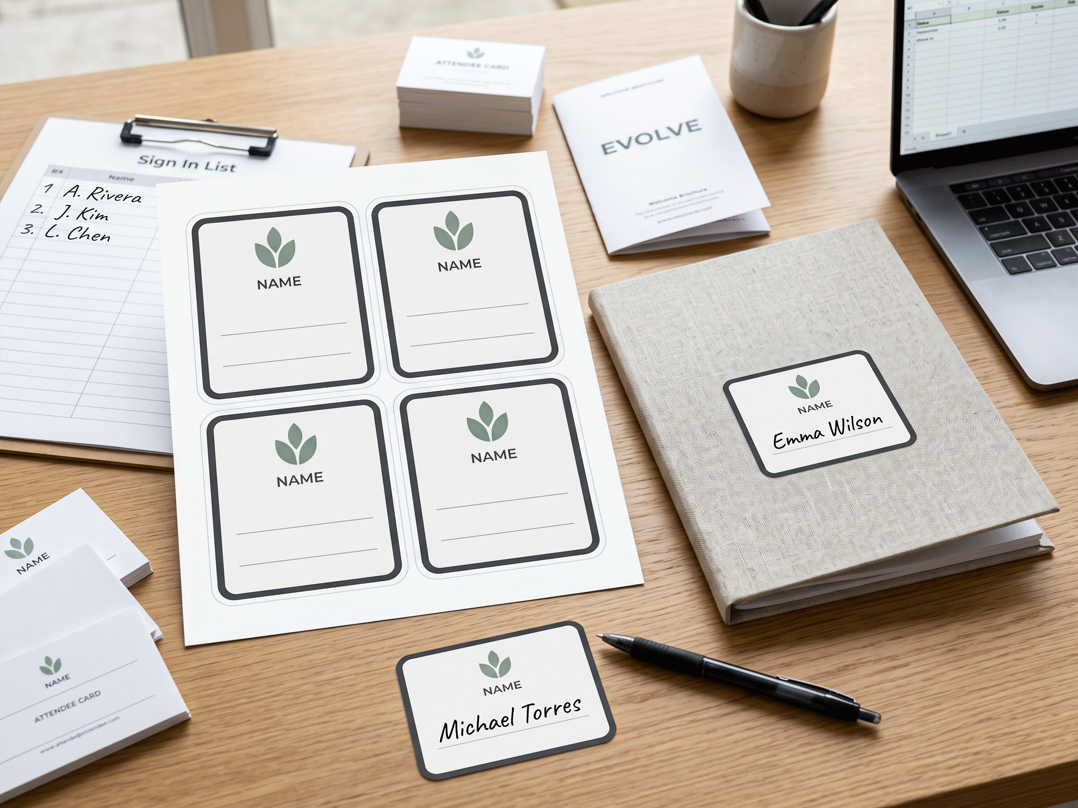 Name Labels - View 4