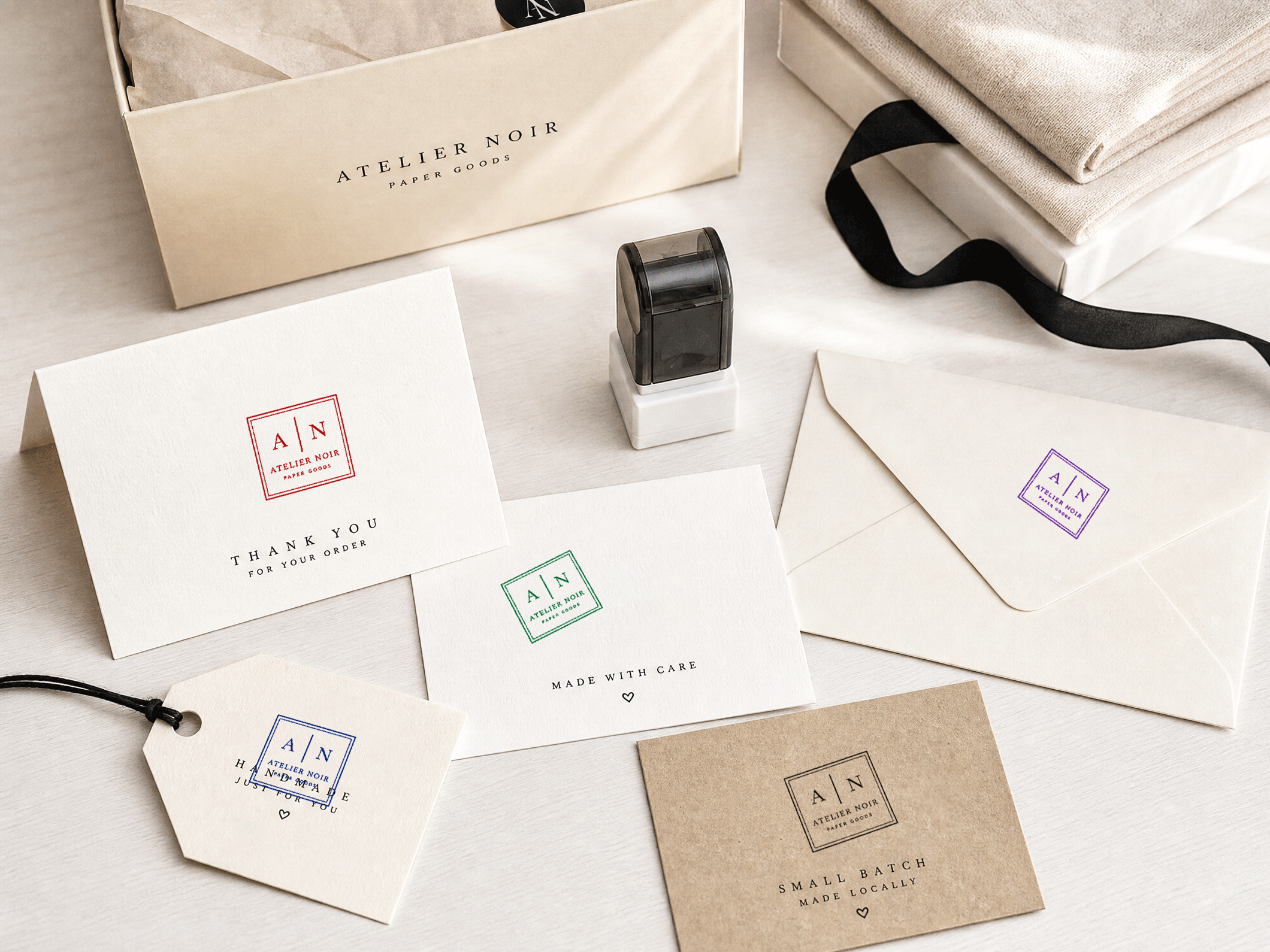 Square Pre-Inked Stamps - View 2