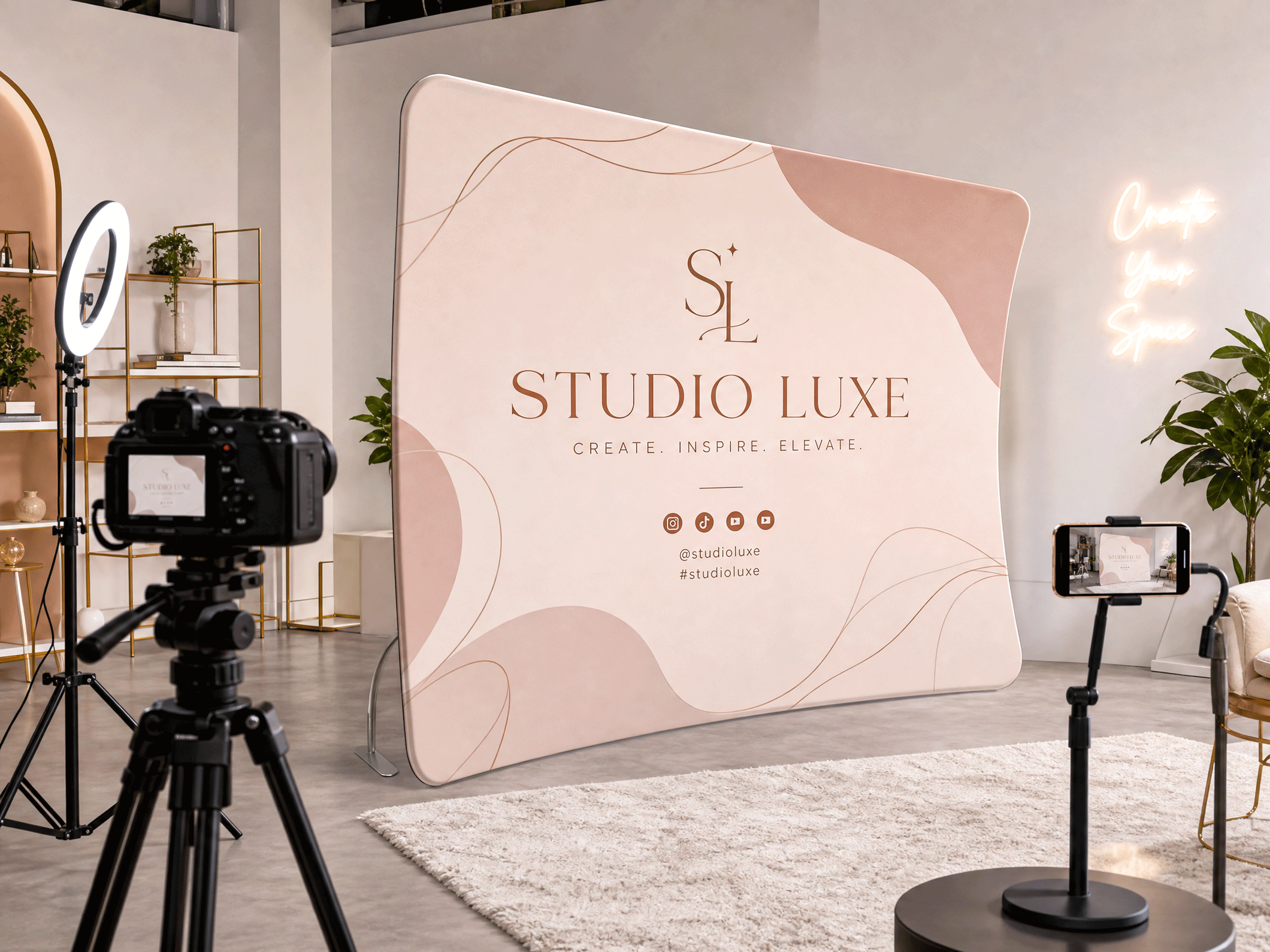 U-Shaped Tension Fabric Backdrops - View 2