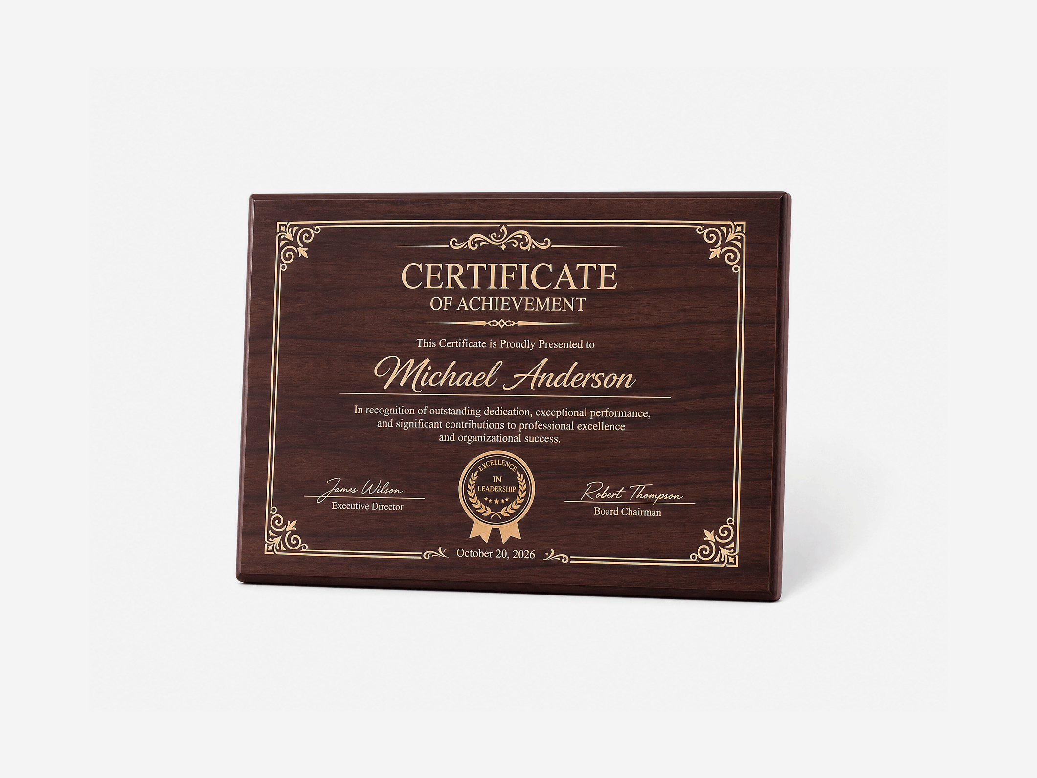 Certificate Plaques for Awards & Recognition - View 5