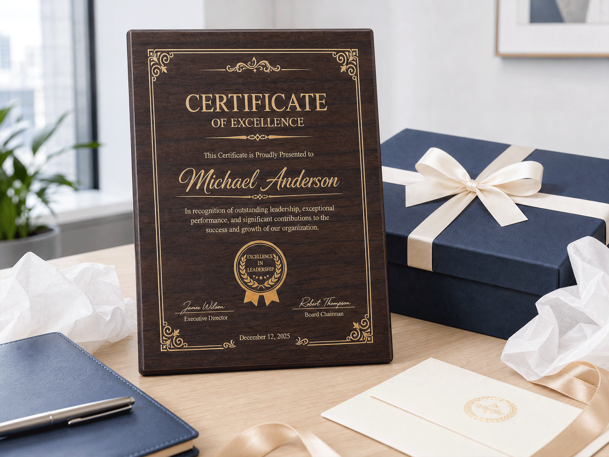 Certificate Plaques for Awards & Recognition - View 2