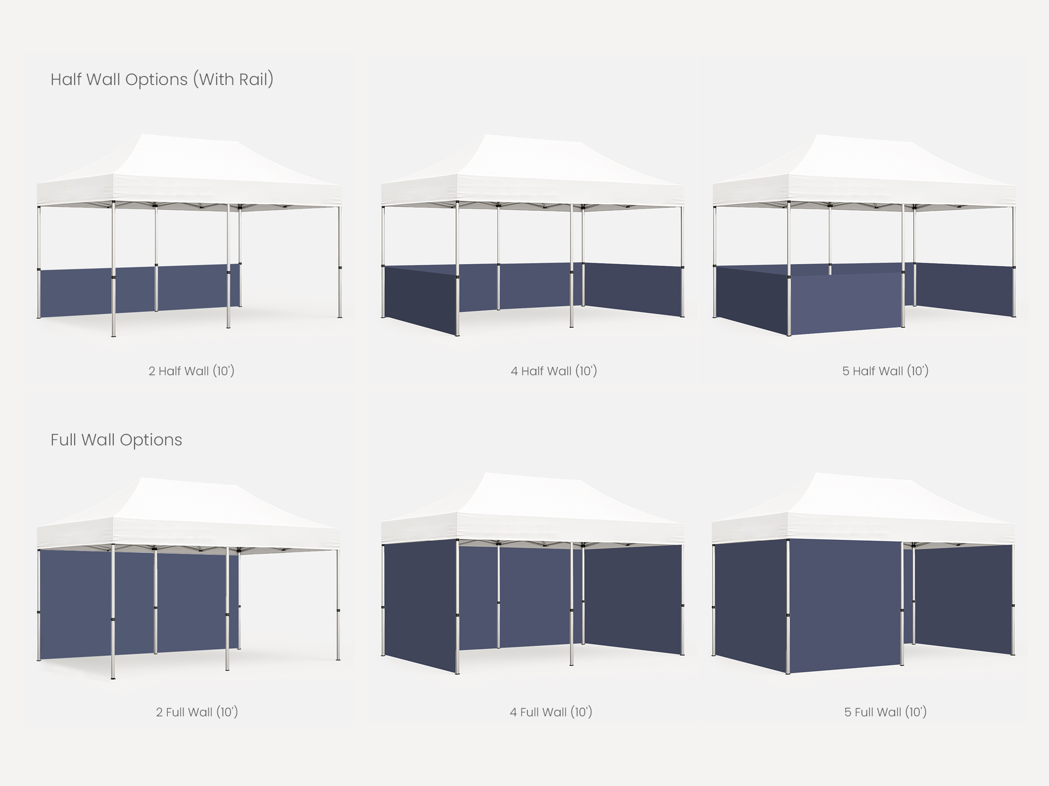 20' x 10' Custom Printed Canopy Tents - View 5