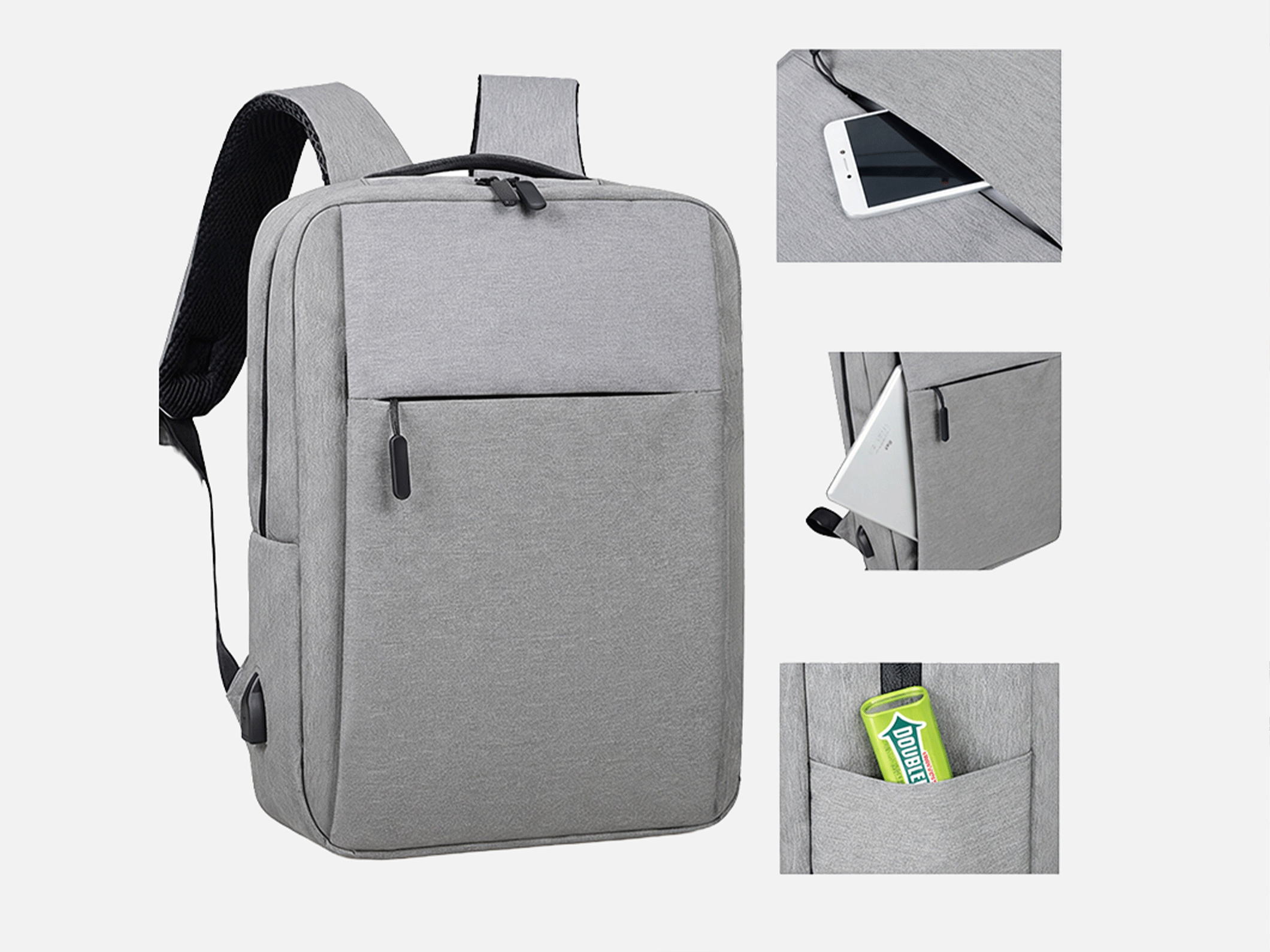 Commuter Laptop Backpack with USB Charging - View 3