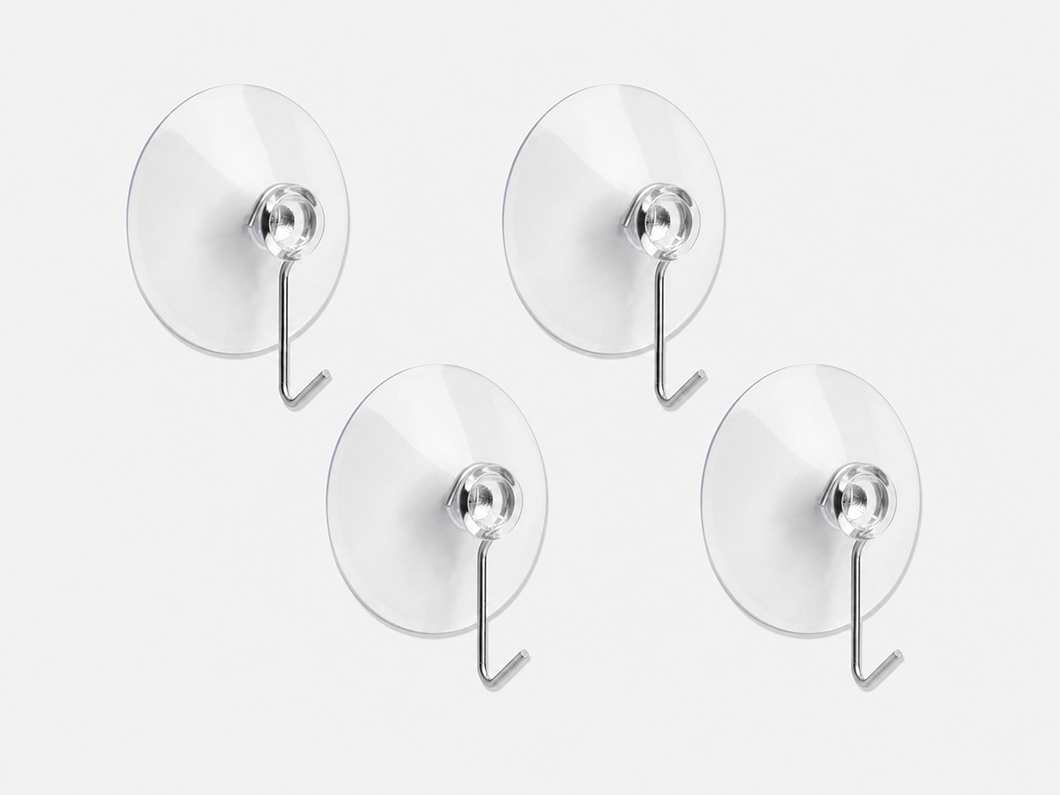 Suction Cup Hooks (Pack of 4)