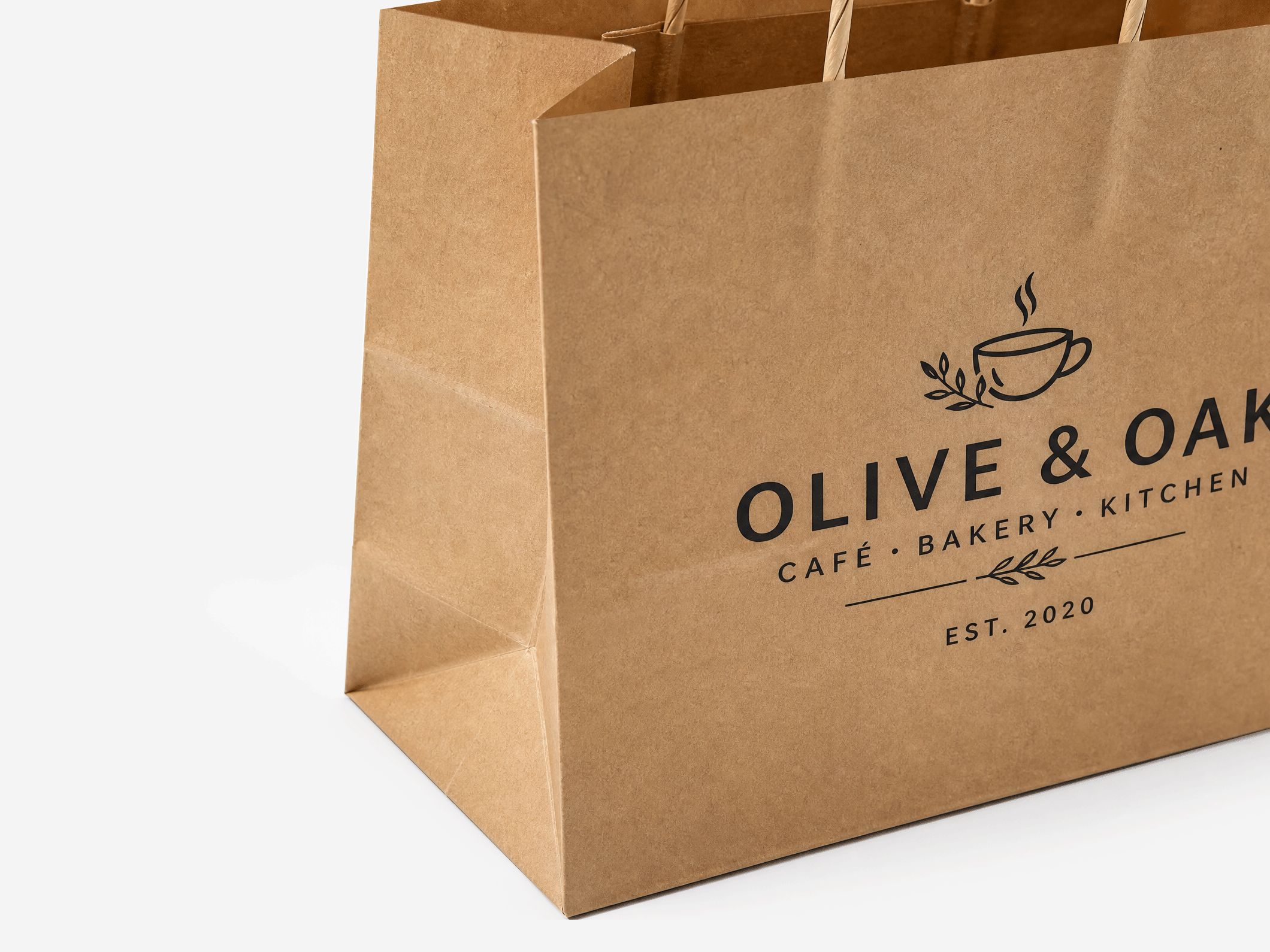 Kraft Takeout Paper Bags - View 4