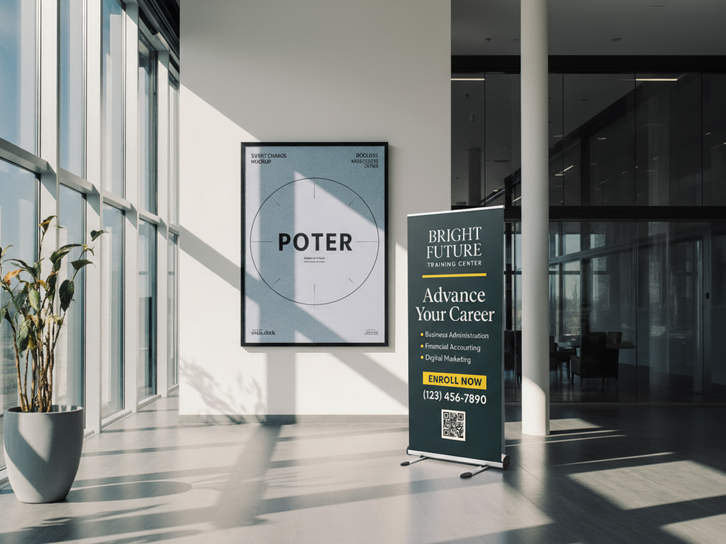 Outdoor Double-Sided Retractable Banners