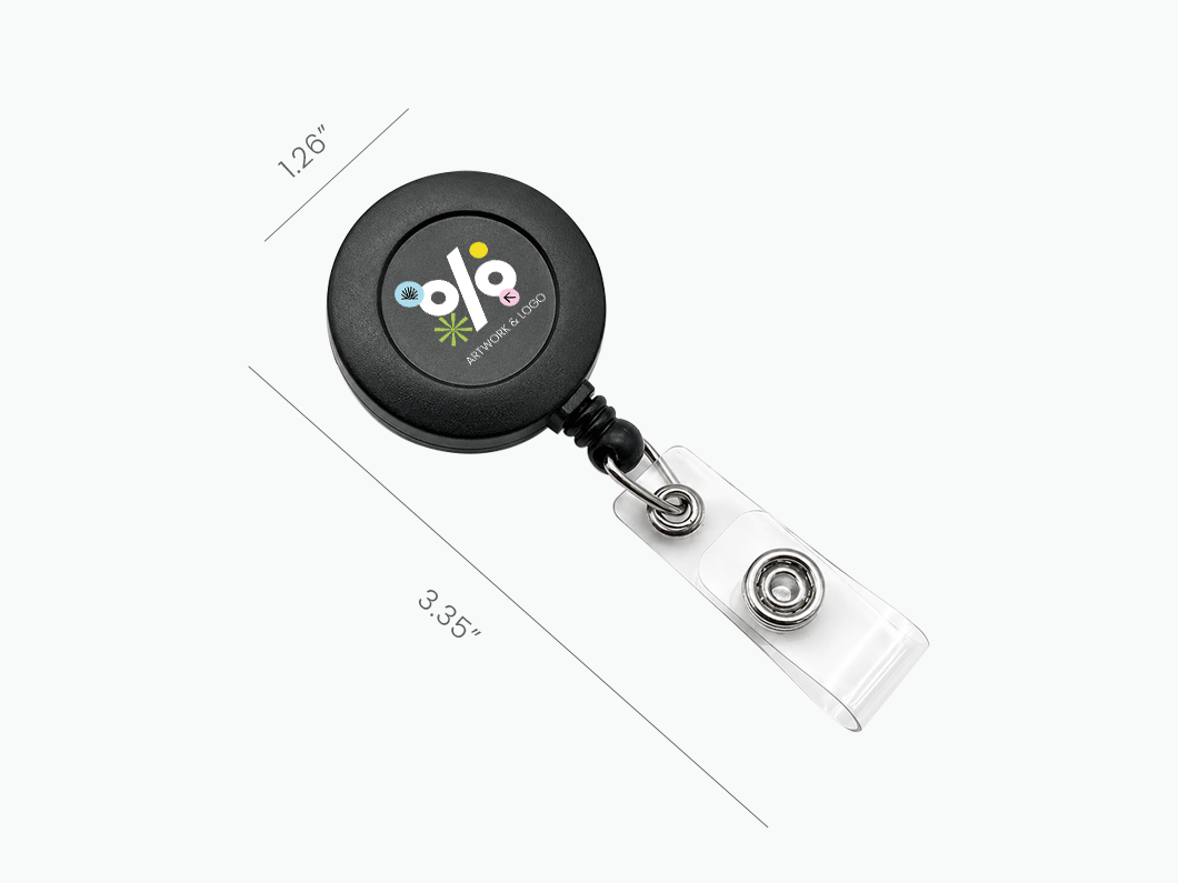 Retractable Badge Holder with Slide Clip - View 2