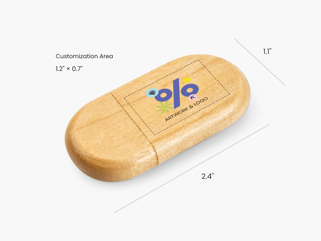 Bamboo USB Flash Drive - View 2