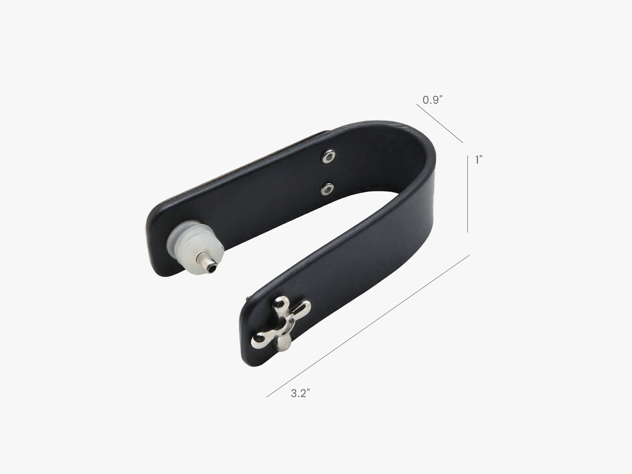 Leather Key Organizer with Metal Panel - View 4