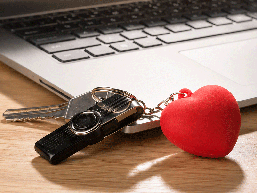 Heart Stress Reliever Keychain - View 2