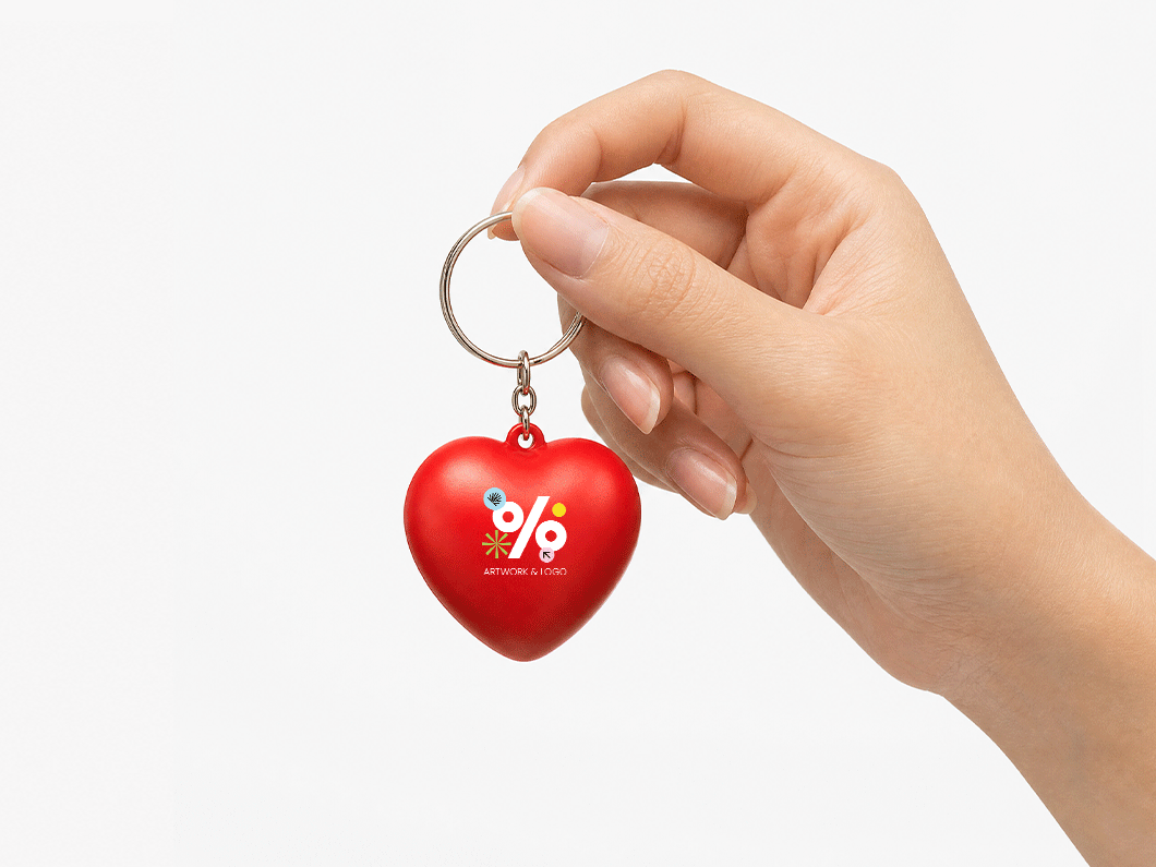 Heart Stress Reliever Keychain - View 3