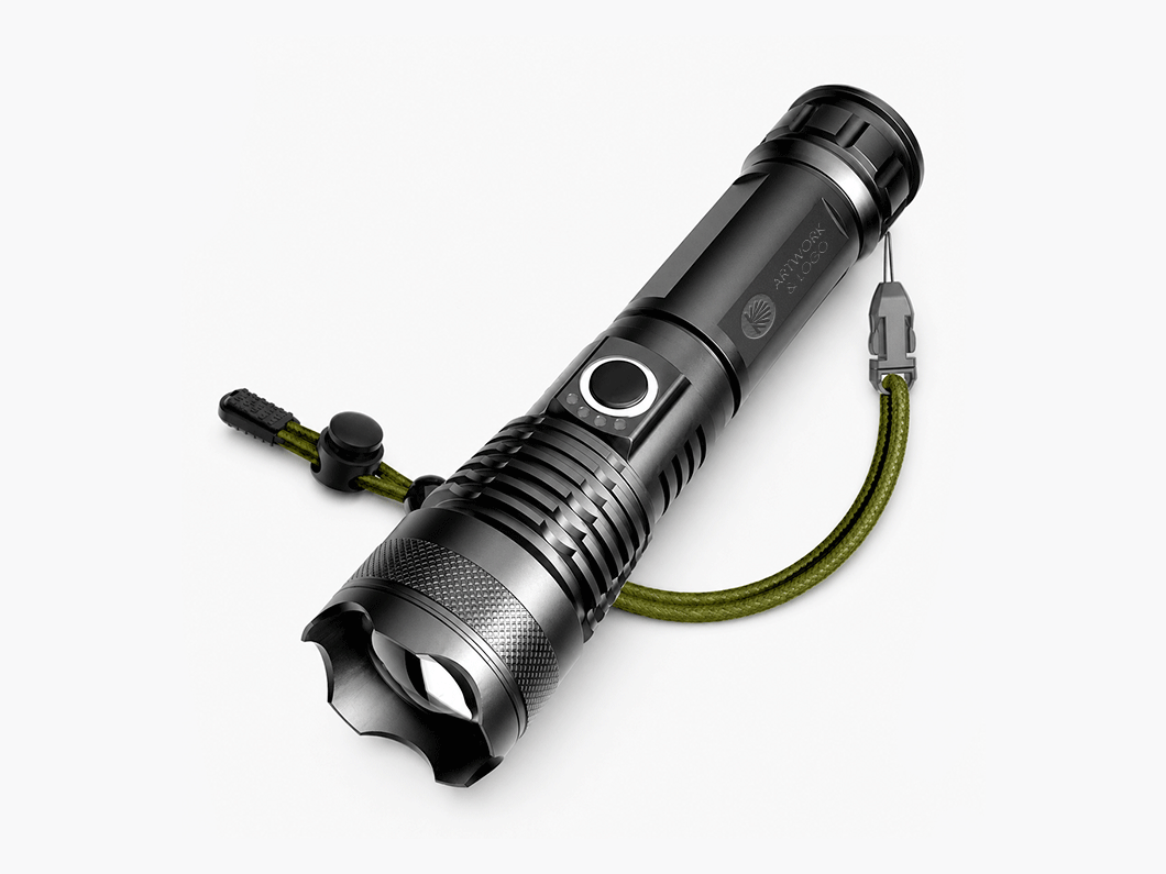 High-Power LED Flashlight - View 1