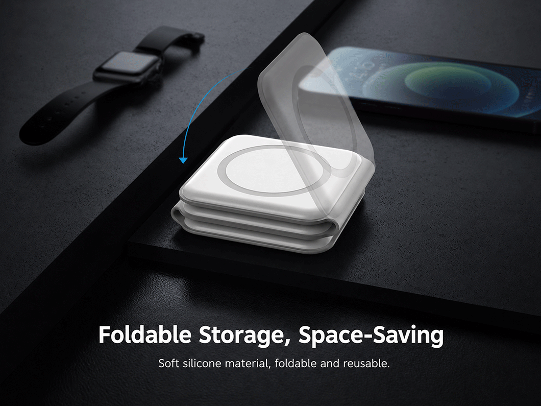 15W 3-in-1 Magnetic Wireless Charging Stand - View 3