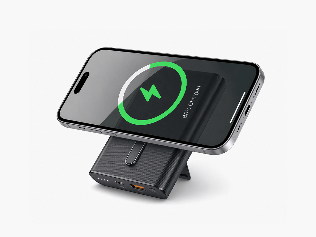10000mAh Magnetic Wireless Charging Stand PD Power Bank - View 4