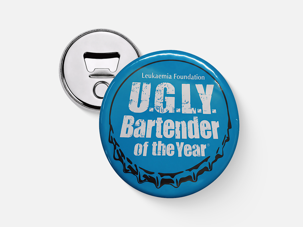 Button Badge Fridge Magnet Bottle Opener - View 3