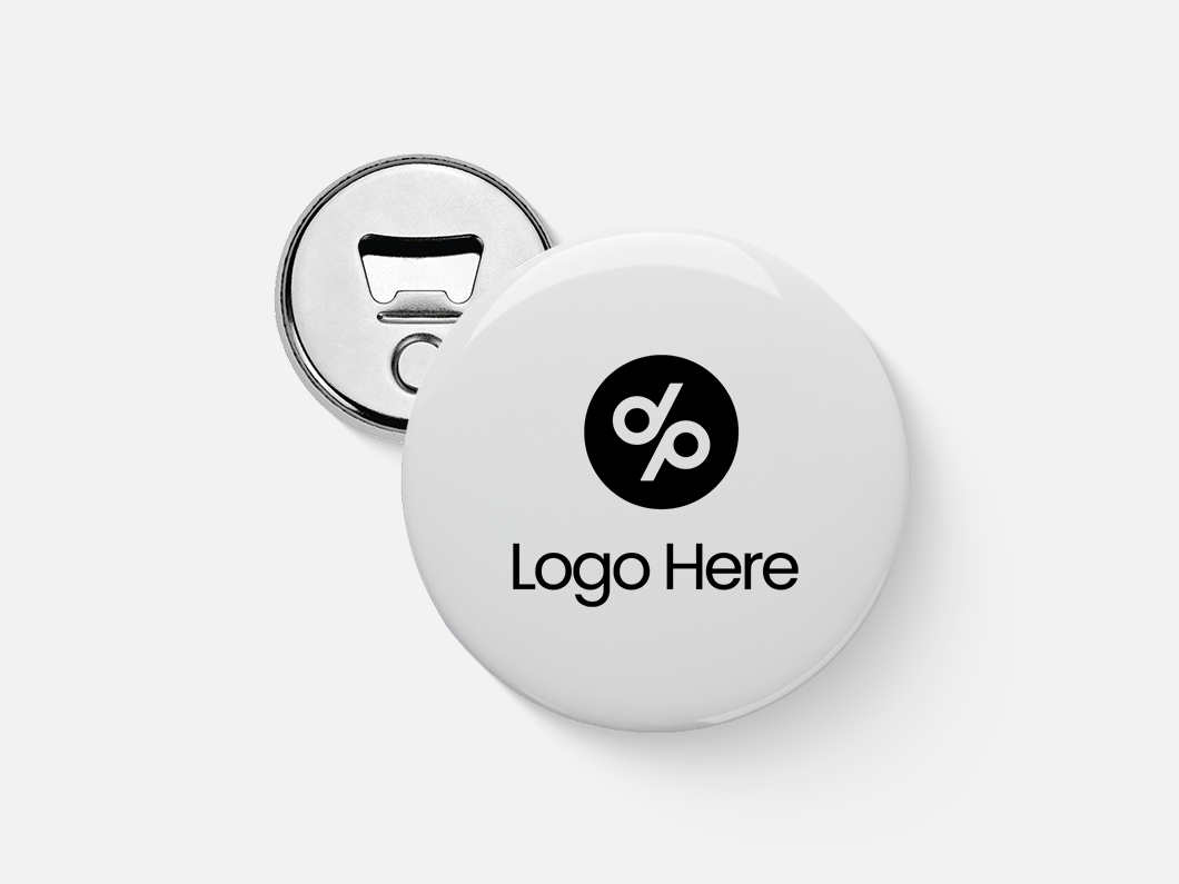 Button Badge Fridge Magnet Bottle Opener - View 4
