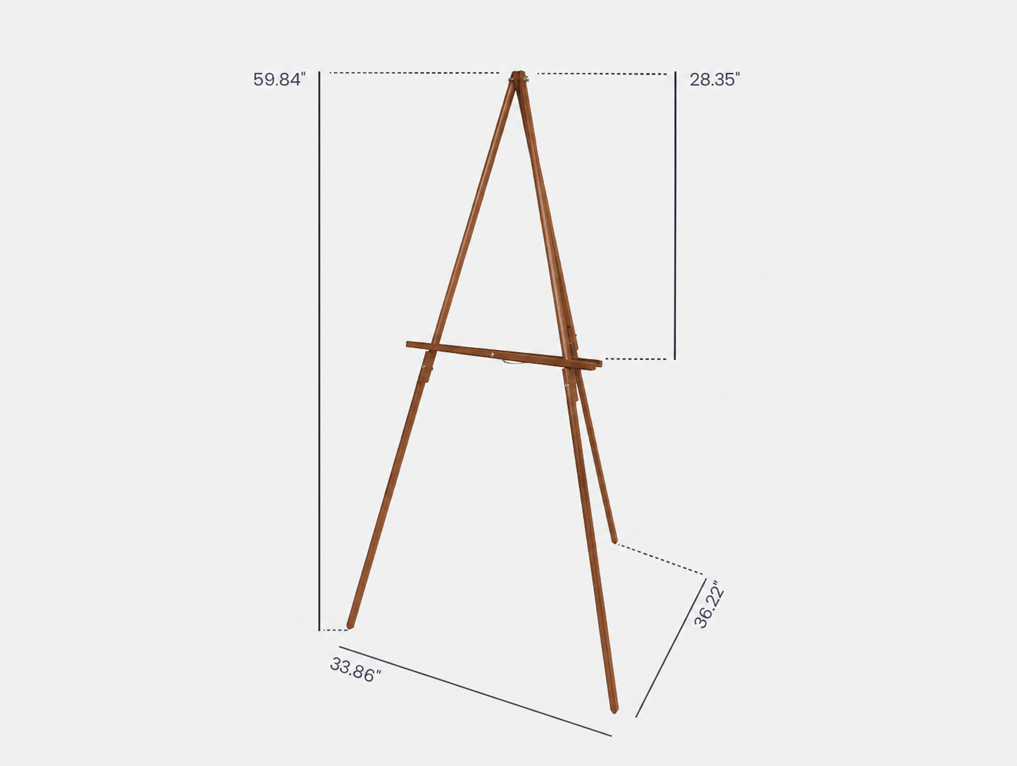 Wooden Easel (Brown) - View 2