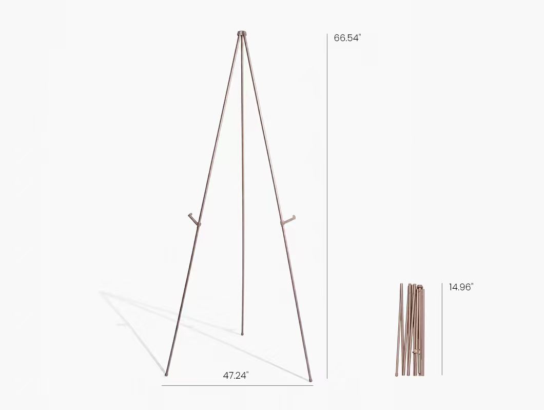 Metal Display Easel (Champagne Gold) - View 2
