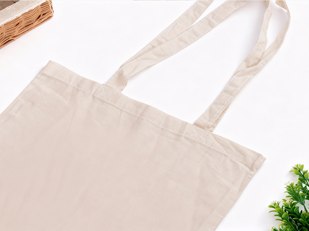 4oz Natural Cotton Tote Bag - View 2