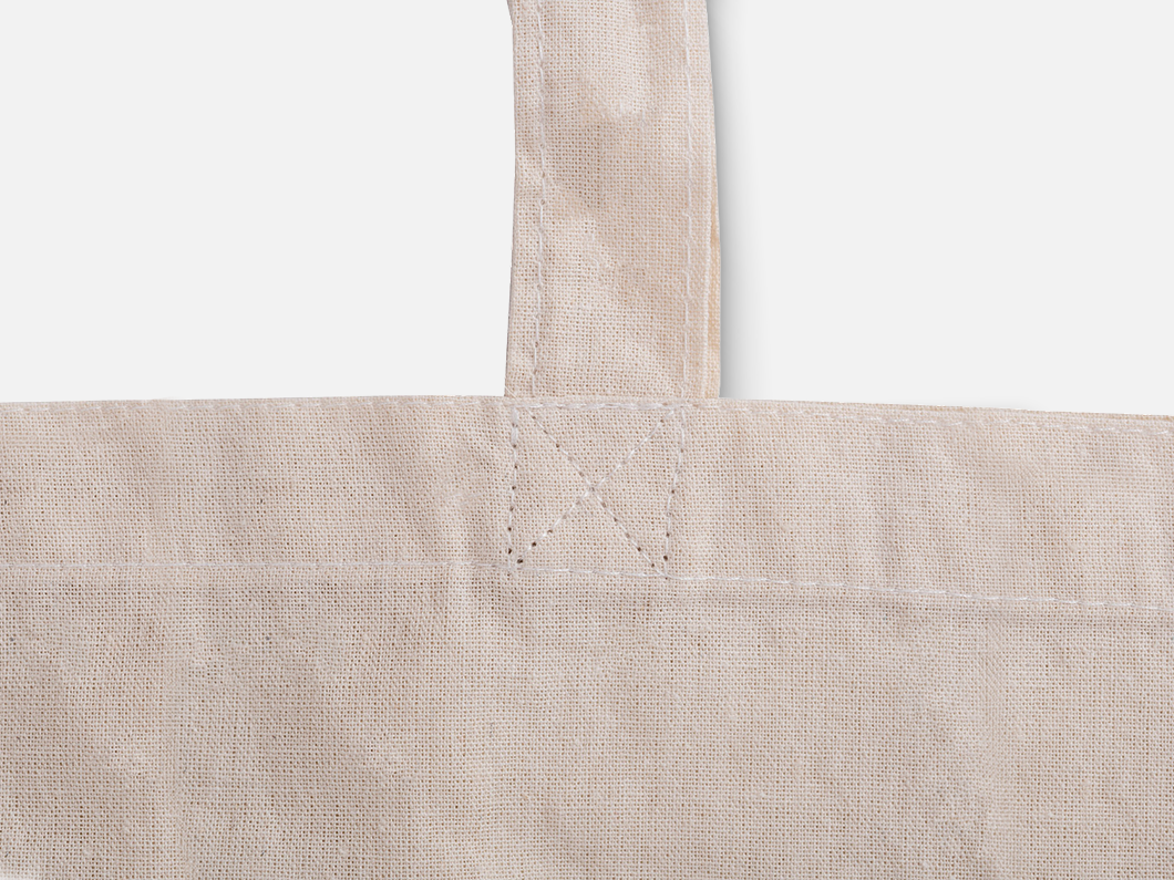 4oz Natural Cotton Tote Bag - View 3