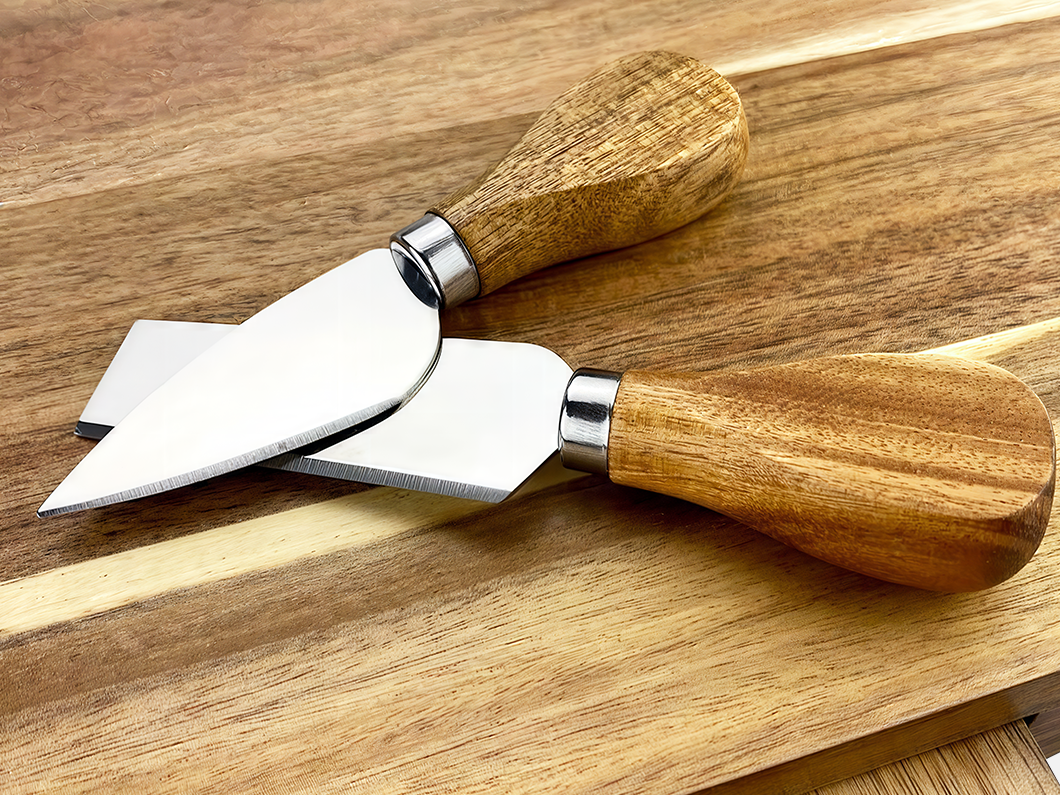 Acacia Cheese Board & Knife Gift Set - View 3