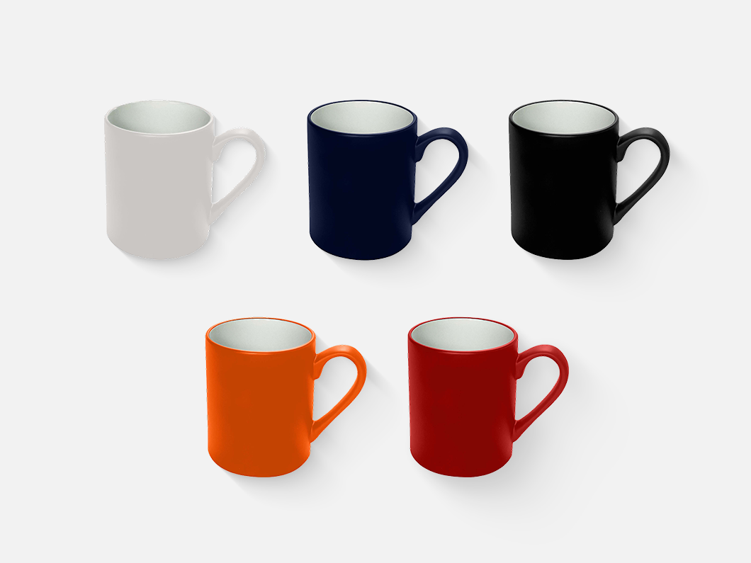 12oz Straight-Sided Ceramic Mug