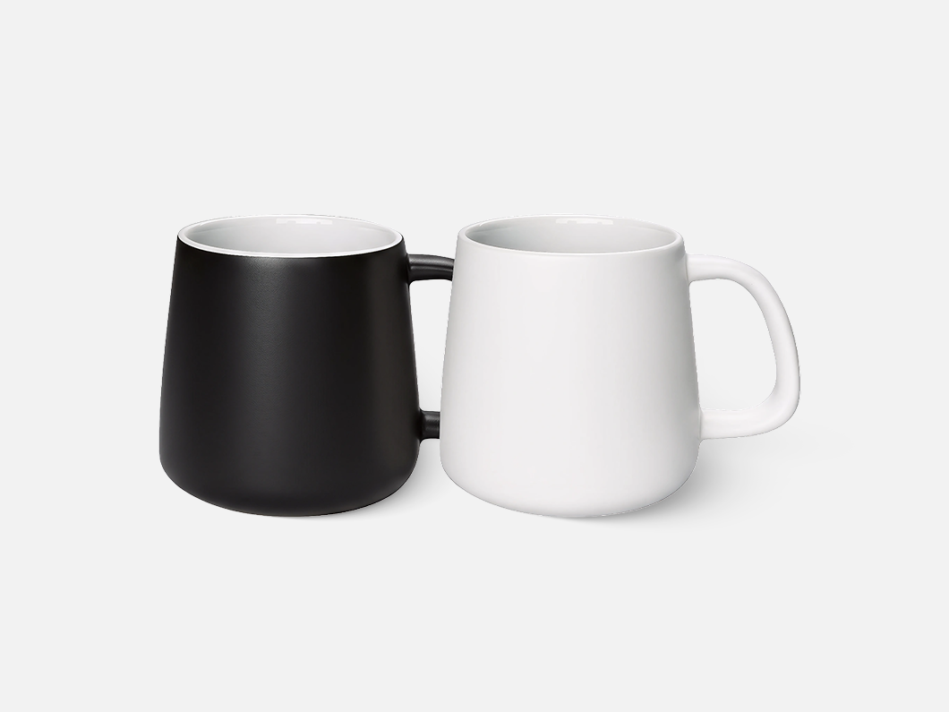 12oz Modern Porcelain Mug with Lid