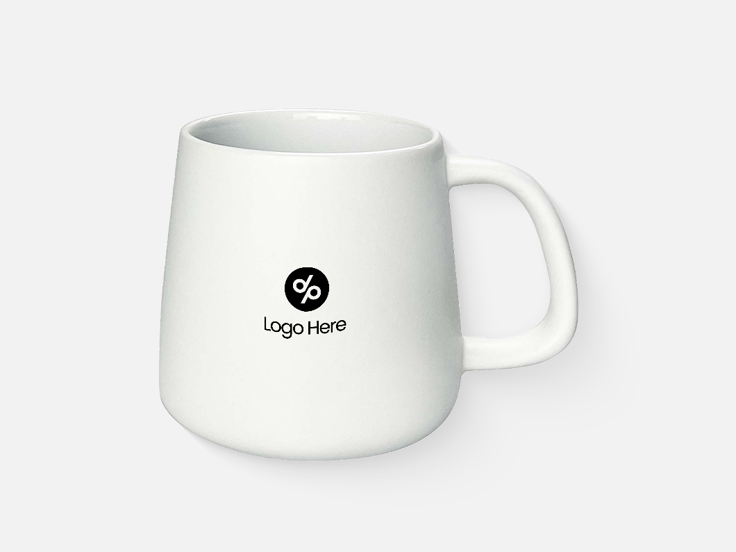 12oz Modern Porcelain Mug with Lid - View 2
