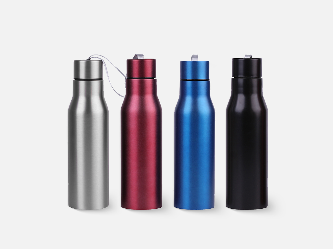 15oz Vacuum Insulated Sport Water Bottle with Carry Strap - View 2