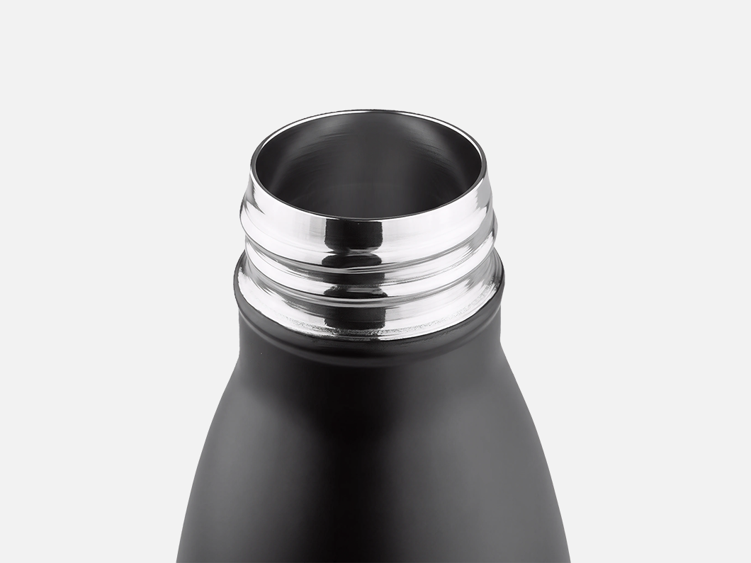 15oz Bamboo Wrap Vacuum Insulated Stainless Steel Water Bottle with Foldable Handle - View 4
