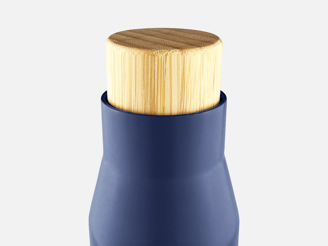 20oz Bamboo Lid Vacuum Insulated Stainless Steel Water Bottle - View 4