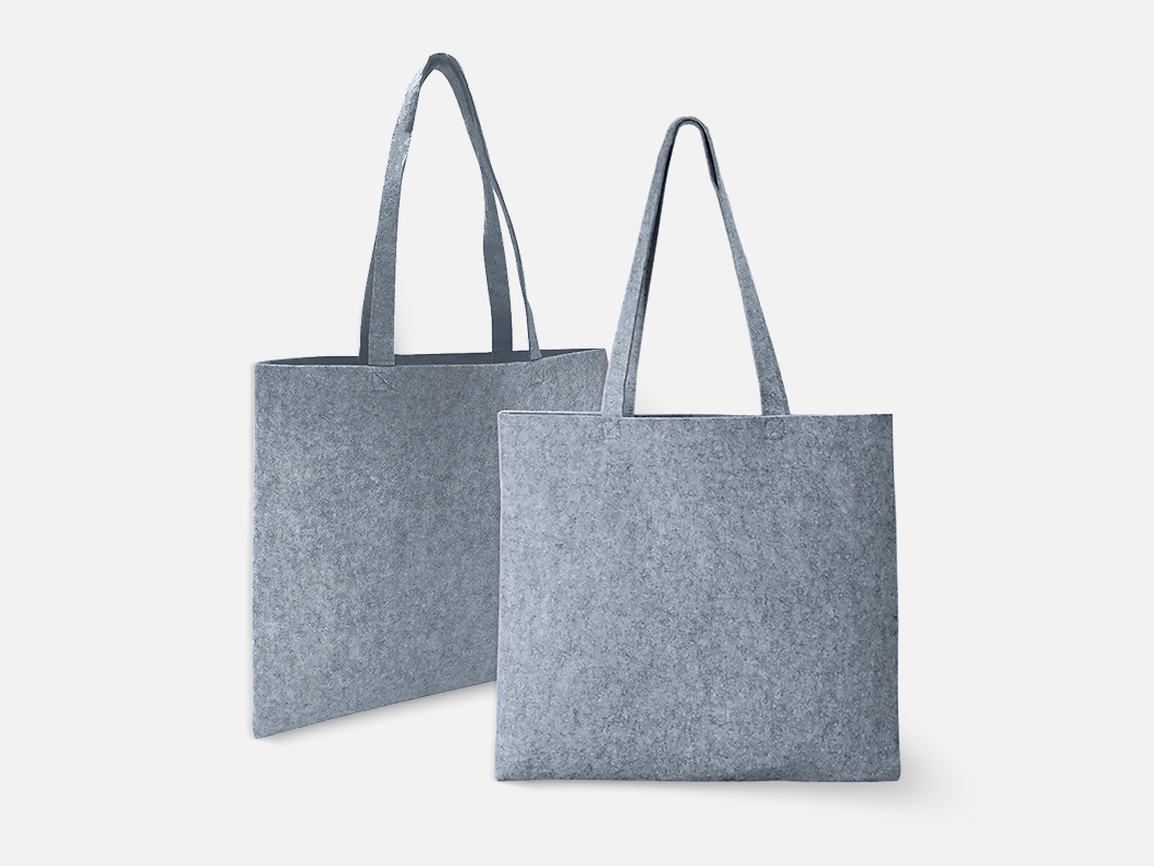 Minimalist Felt Tote Bag - View 2
