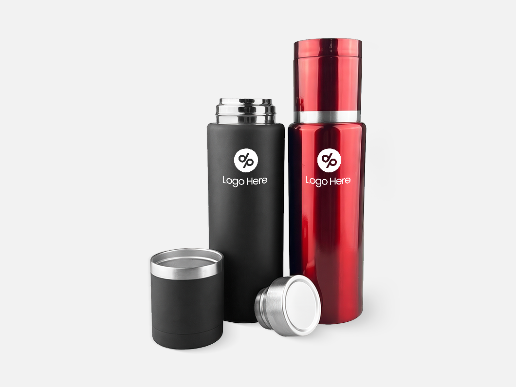 25oz Stainless Steel Vacuum Insulated Bottle with Integrated Cup Lid - View 2