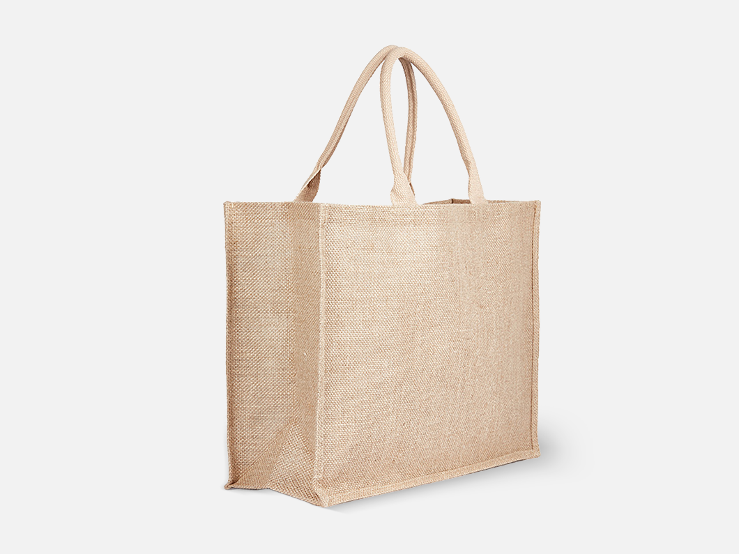Natural Jute Tote Bag - View 2