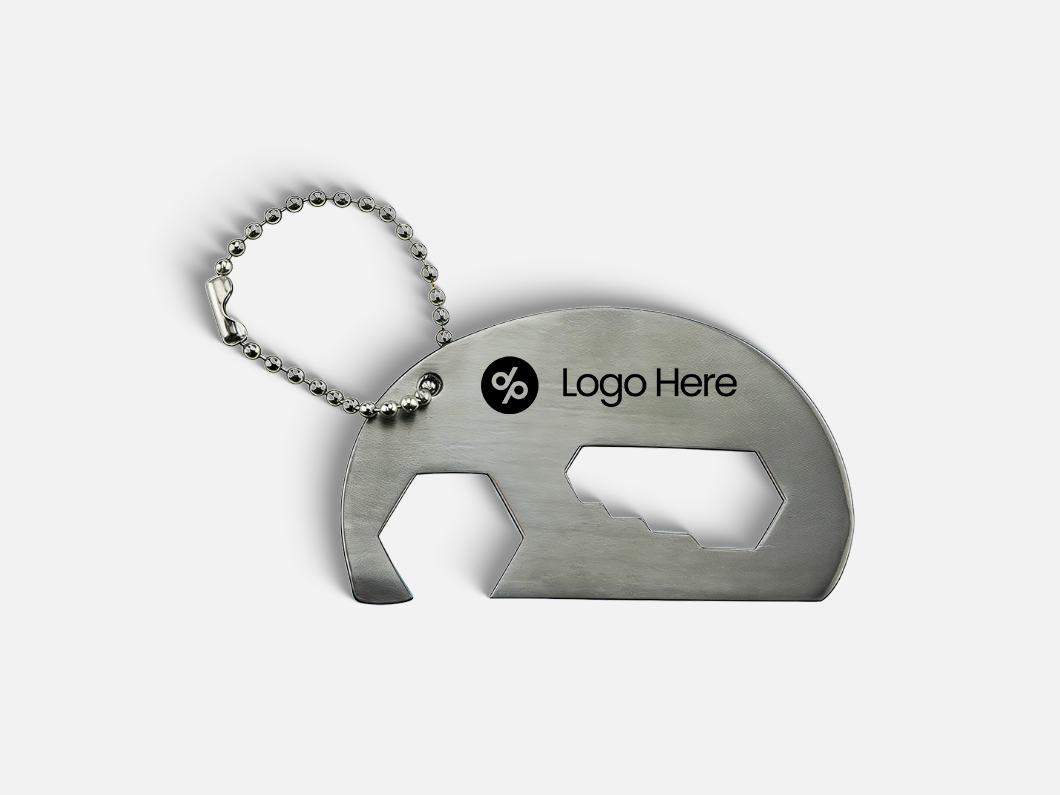 Elephant Shaped Stainless Steel Bottle Opener Keychain