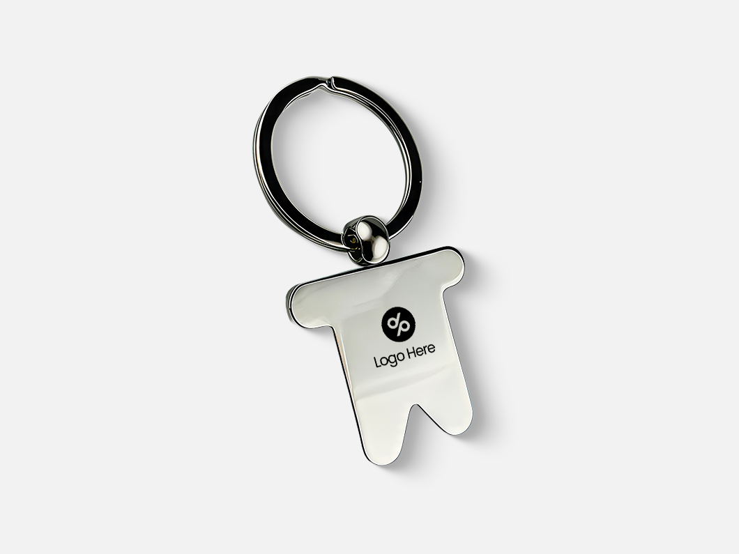 Little Man-Shaped Metal Keychain